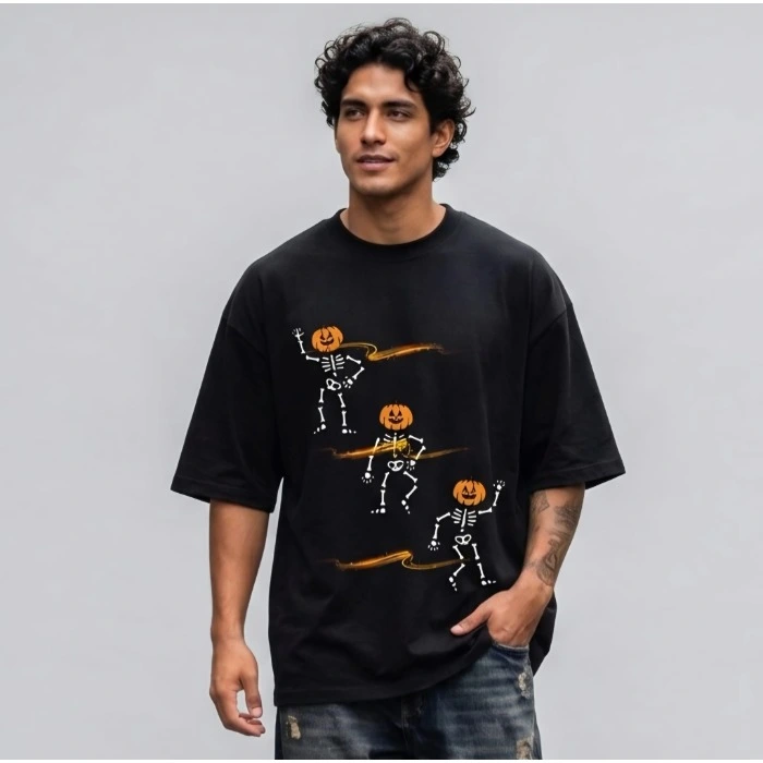 Oversized Tshirt With Halloween Theme Tdo013